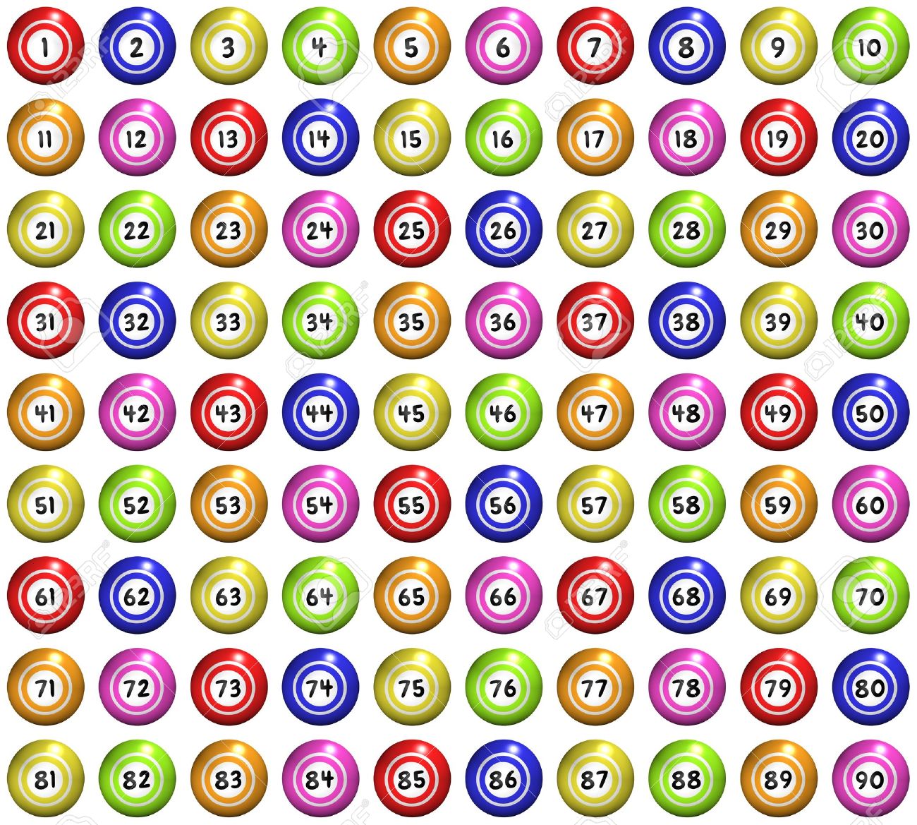 Bingo Game Balls