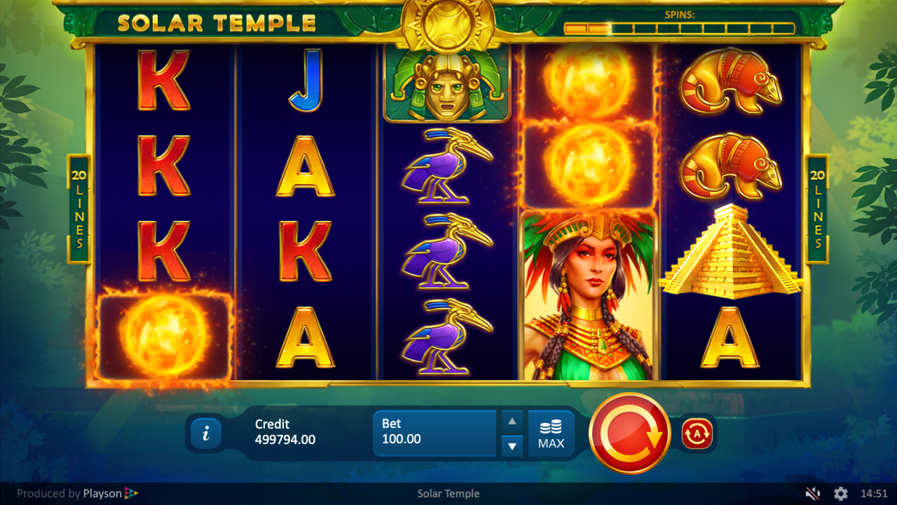 Solar Temple Slots Games