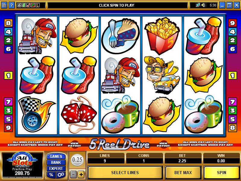 5 Reel Drive Slot Game