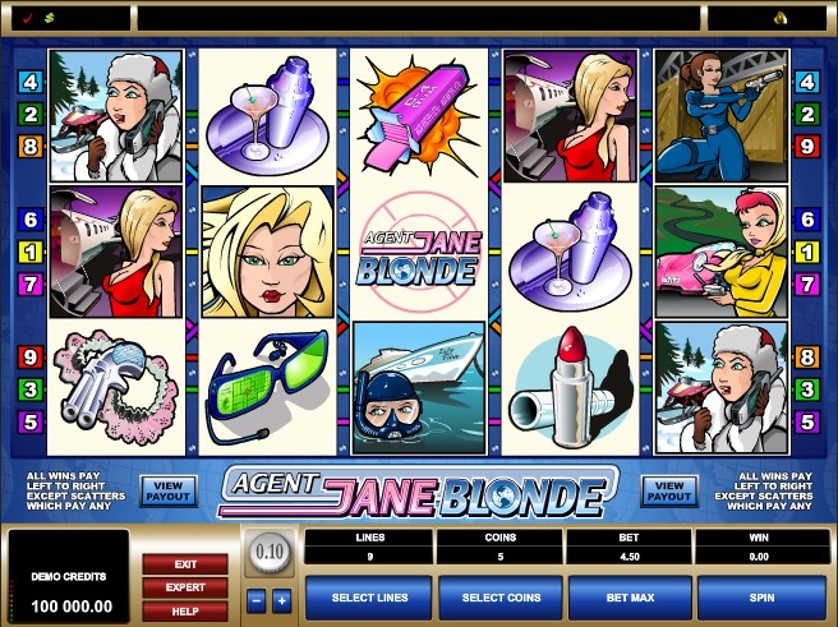 Agent Jane Blonde Slots Online