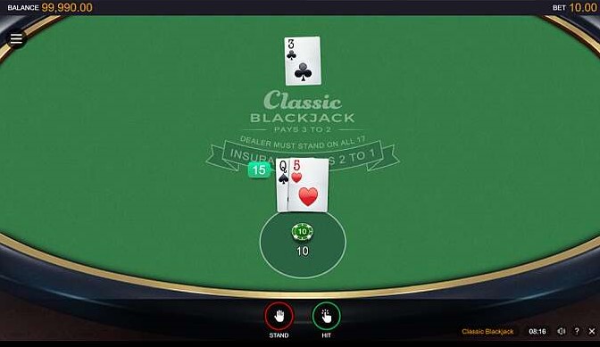 Classic Blackjack Casino Game