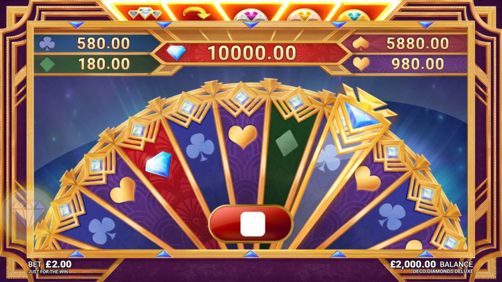 Deco Diamonds Deluxe Slot Bonus Wheel