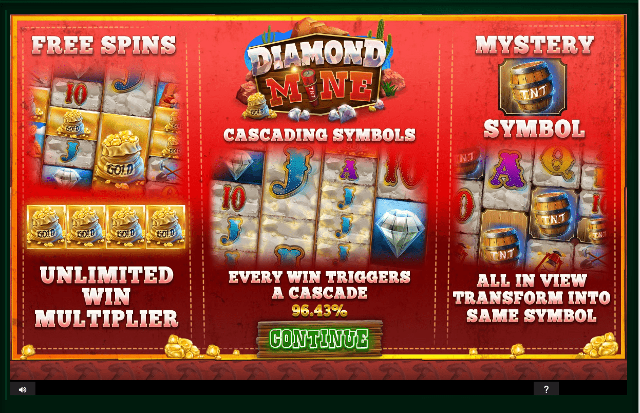 Diamond Mine Slot Bonus Features