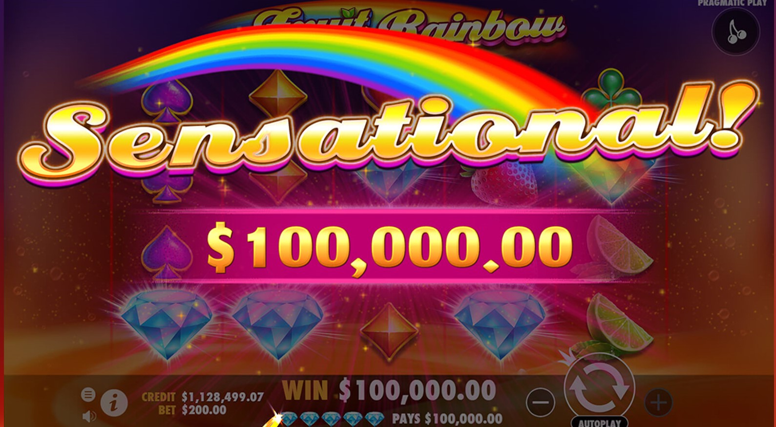 Fruit Rainbow Slot Big Win