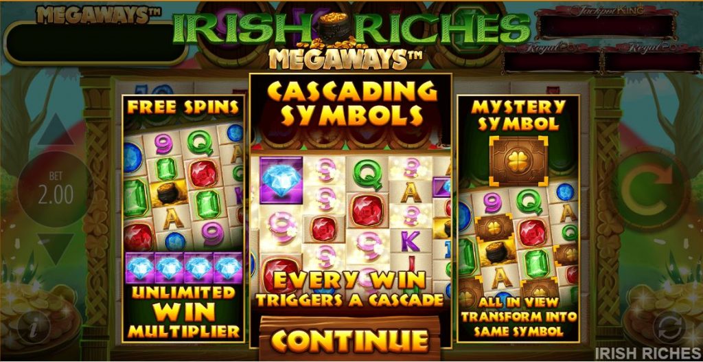 Irish Riches Megaways Slot Bonus Features