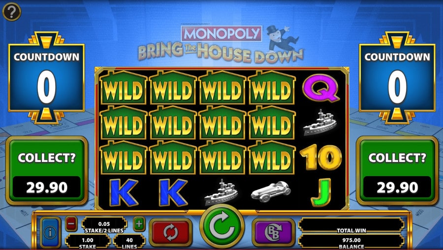 Monopoly Bring The House Down Slot Big Win