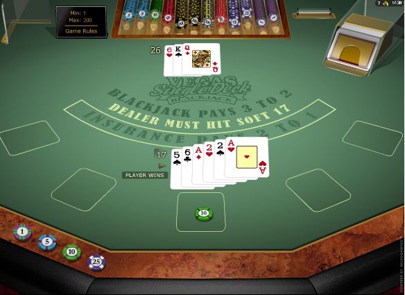 Vegas Single Deck Blackjack Online