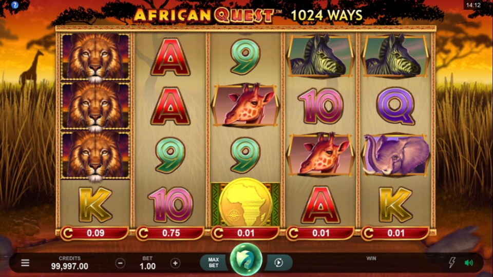 African Quest Slots UK Game