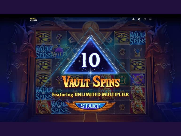 Vault of Anubis Free Spins Slots