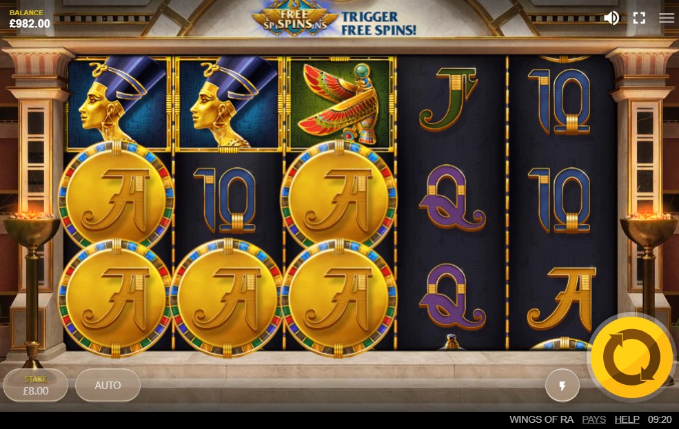 Wings of Ra Slots Casino