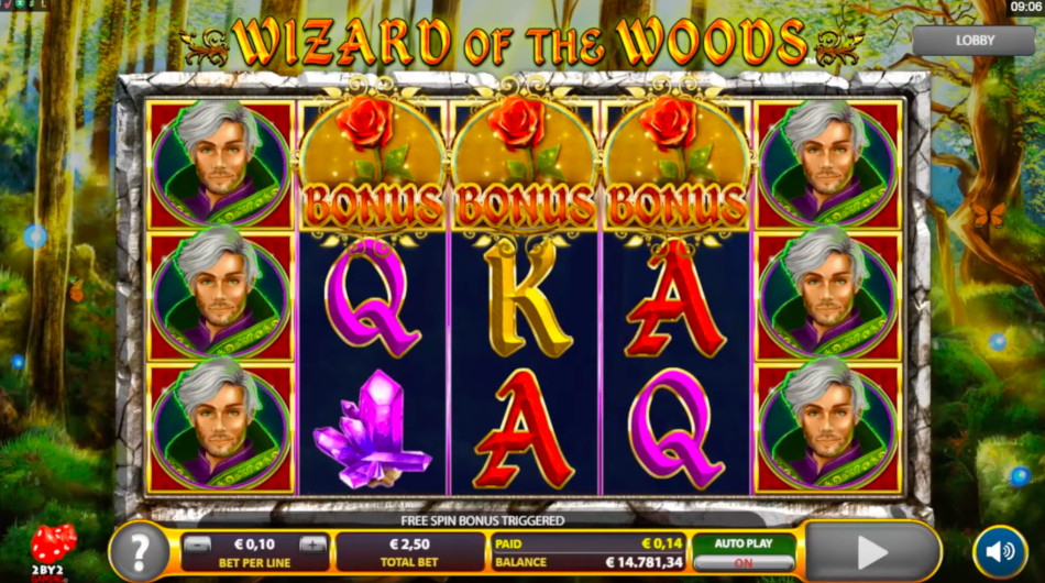 Wizard of the Woods Free Slot