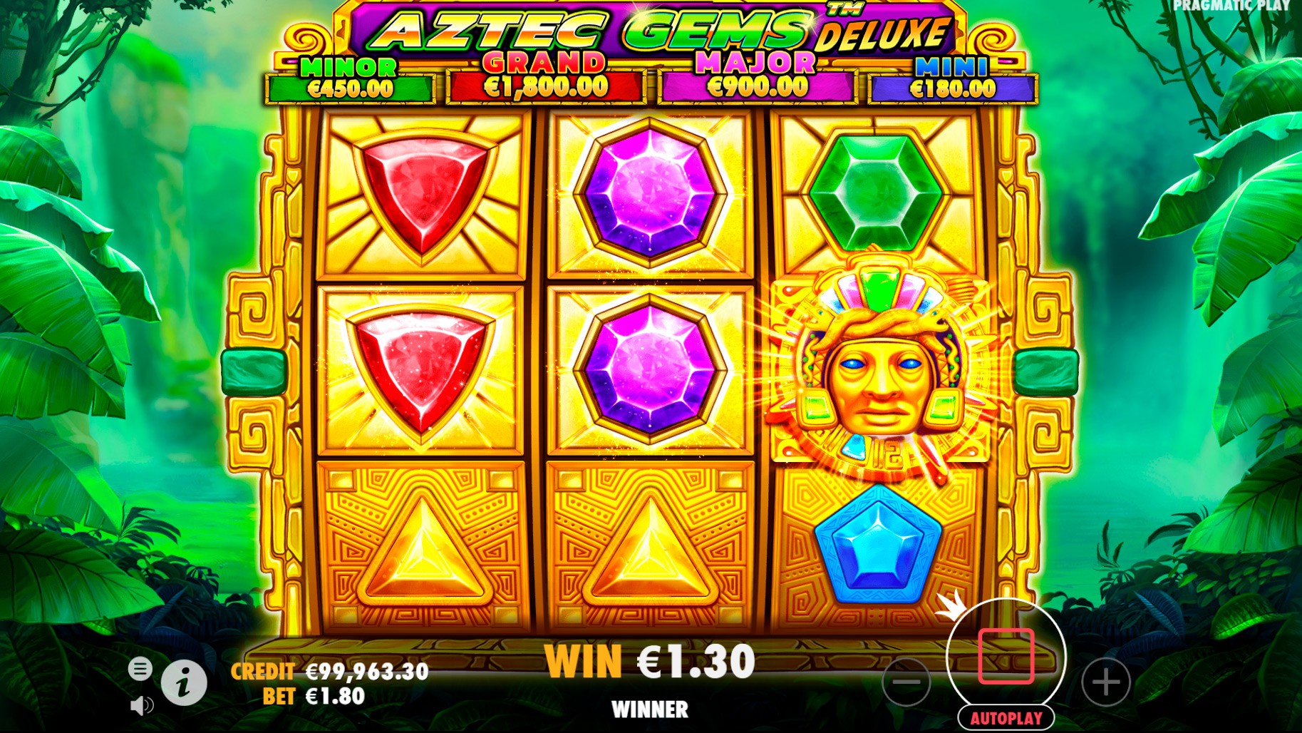 Aztec Gems Deluxe Slot Game Play