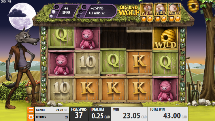 Big Bad Wolf slot gameplay