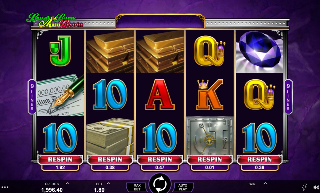 Break da bank slot game