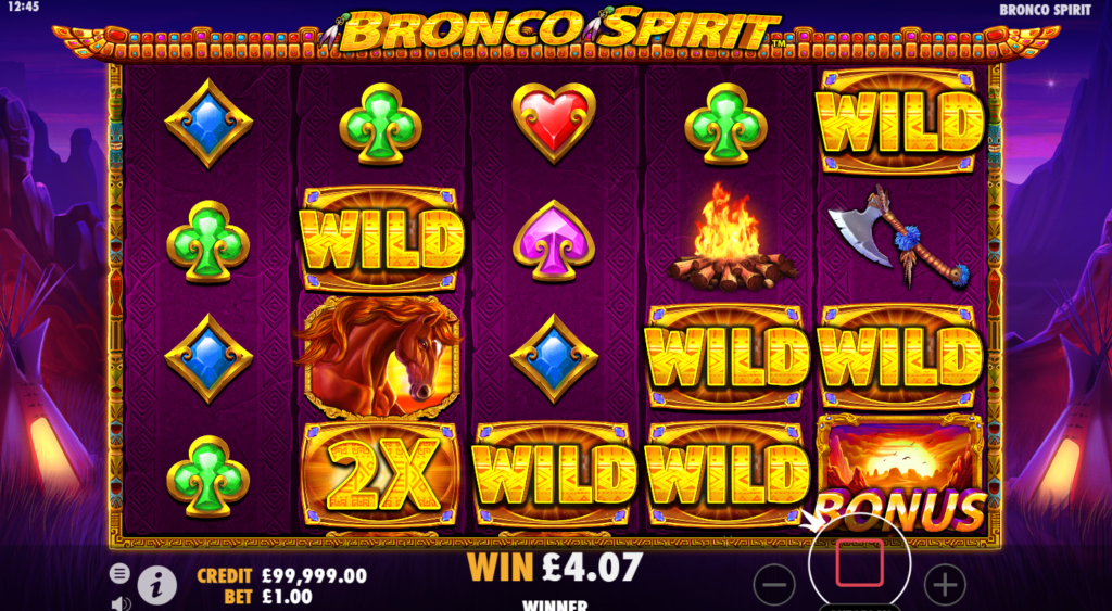 Bronco Spirit Slots Game