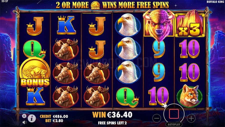 Buffalo King Casino Game Play