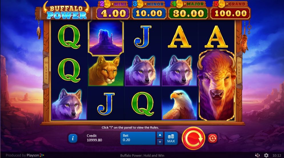 Buffalo Power Hold and Win Slot Game Play