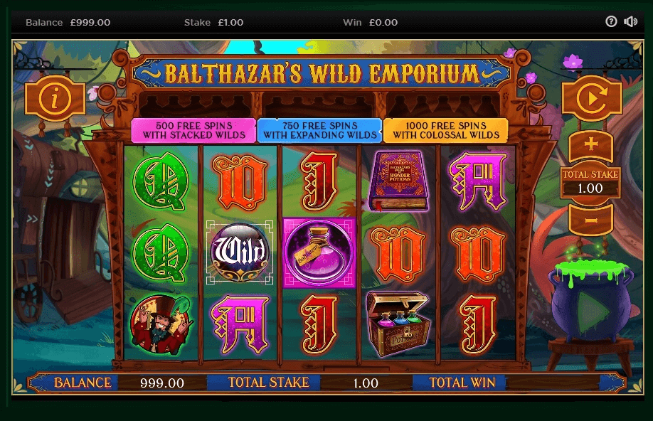 Balthazar's Wild Emporium Free Slots