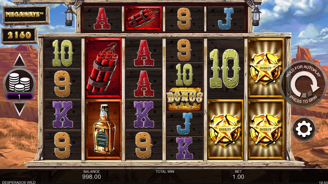 Desperados Wild MegaWays Slots UK