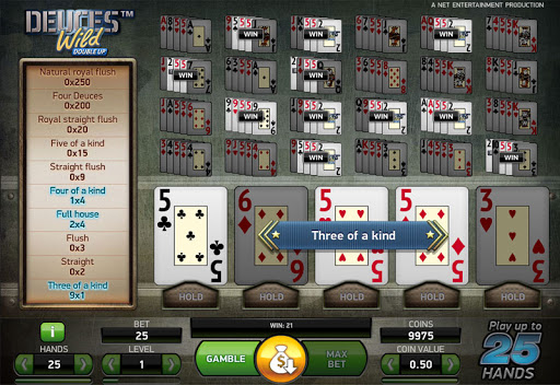 Deuces Wild Double Up Slots Game