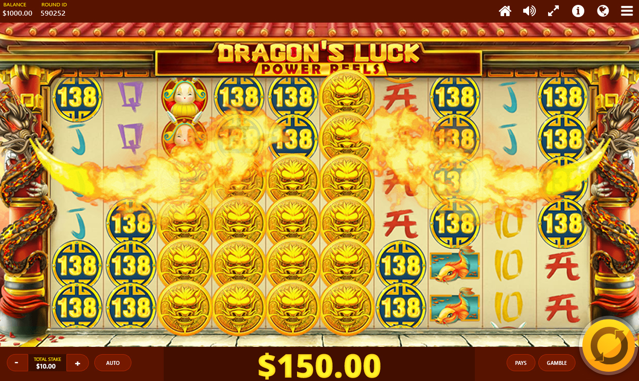 Dragon's Luck Power Reels Slot Game