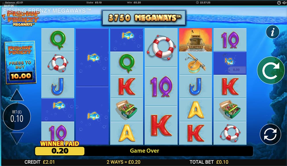 Fishin Frenzy MegaWays Slots Online