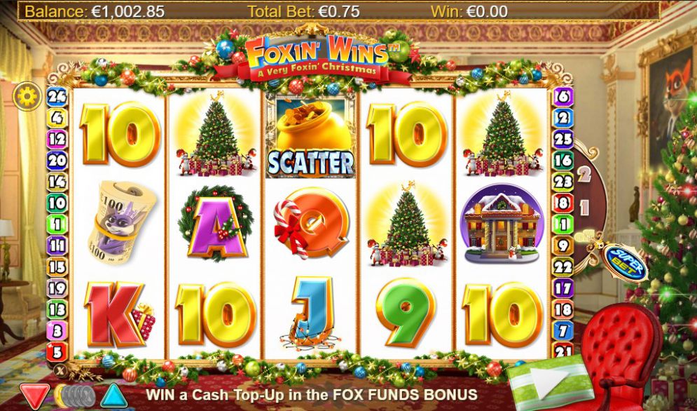 Foxin’ Wins Christmas Slots Reels