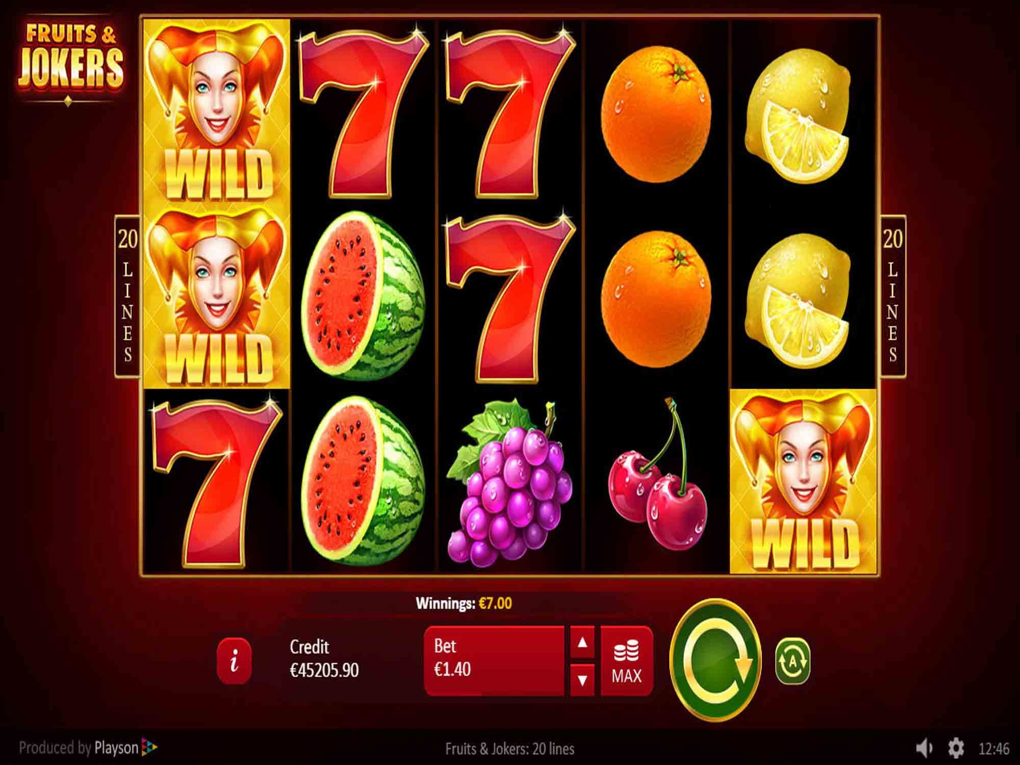 Fruits & Jokers Slot Game