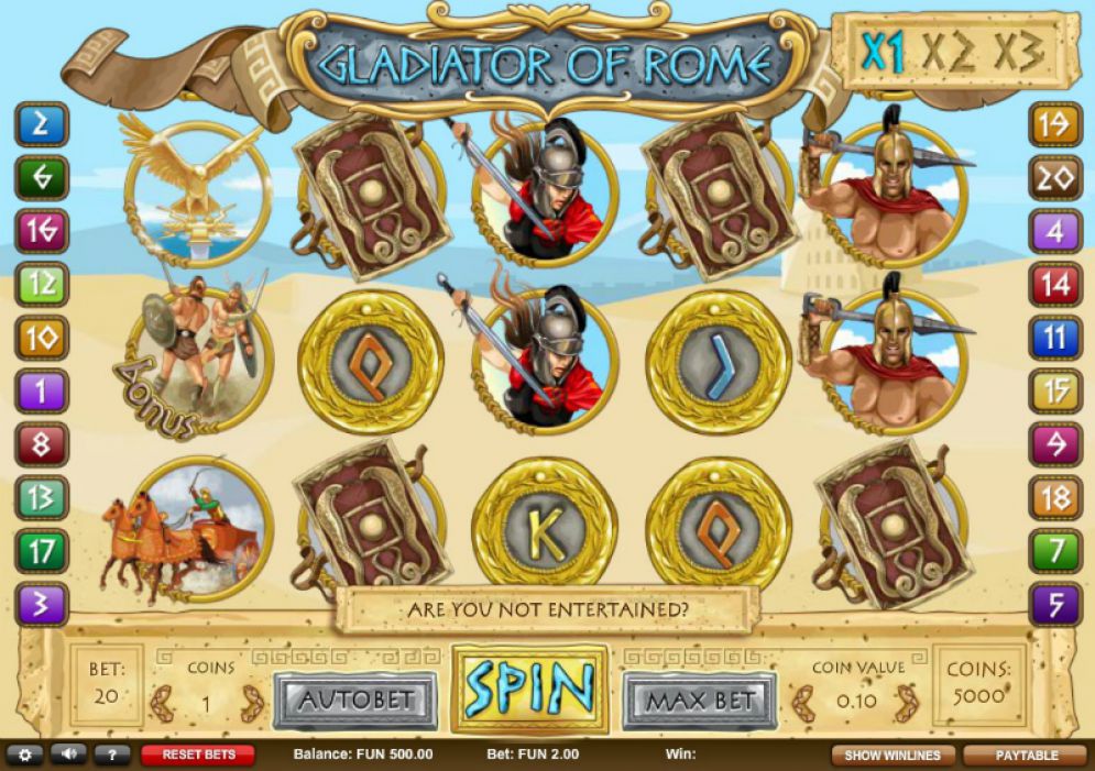 Gladiator of Rome Casino Game