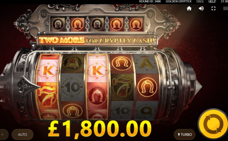 Golden Cryptex slots Big Win