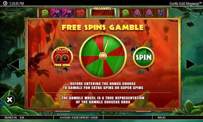 Gorilla Gold MegaWays Free Spins Slot