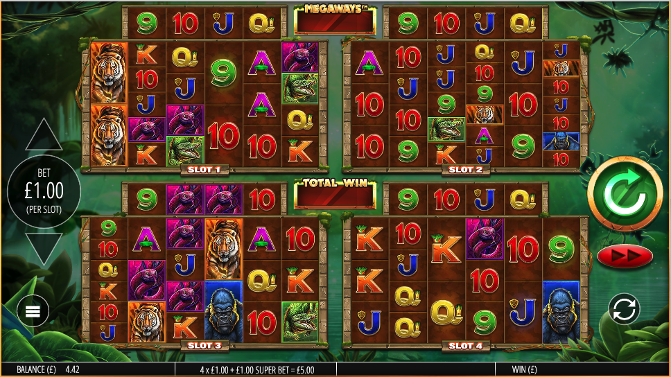 Gorilla Gold MegaWays Slot Game Play