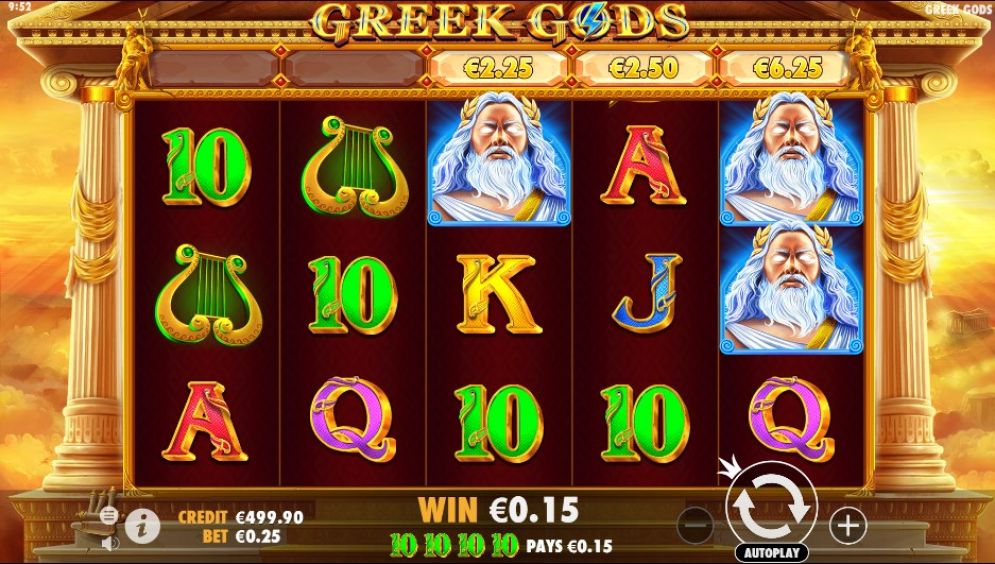 Greek Gods Slot Game Play