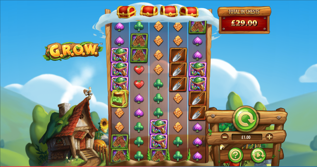 G.R.O.W. Slots Game Play