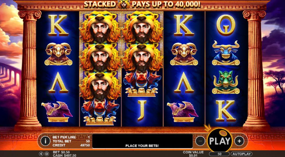 Hercules Son of Zeus Slot Gameplay