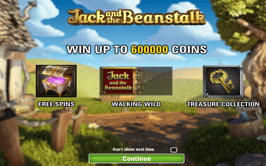 jack and the beanstalk slot bonus features