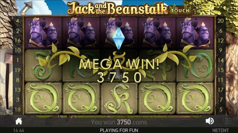 jack and the beanstalk slot mega win