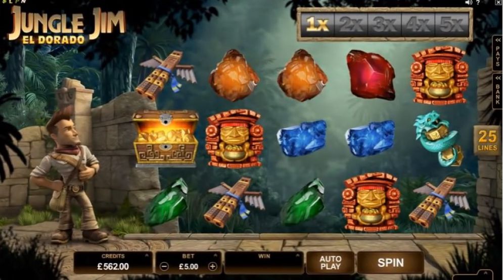Jungle Jim El Dorado slot gameplay