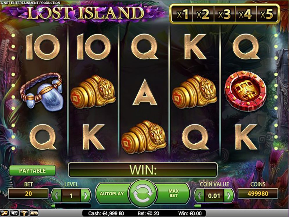 Lost Island gameplay casino