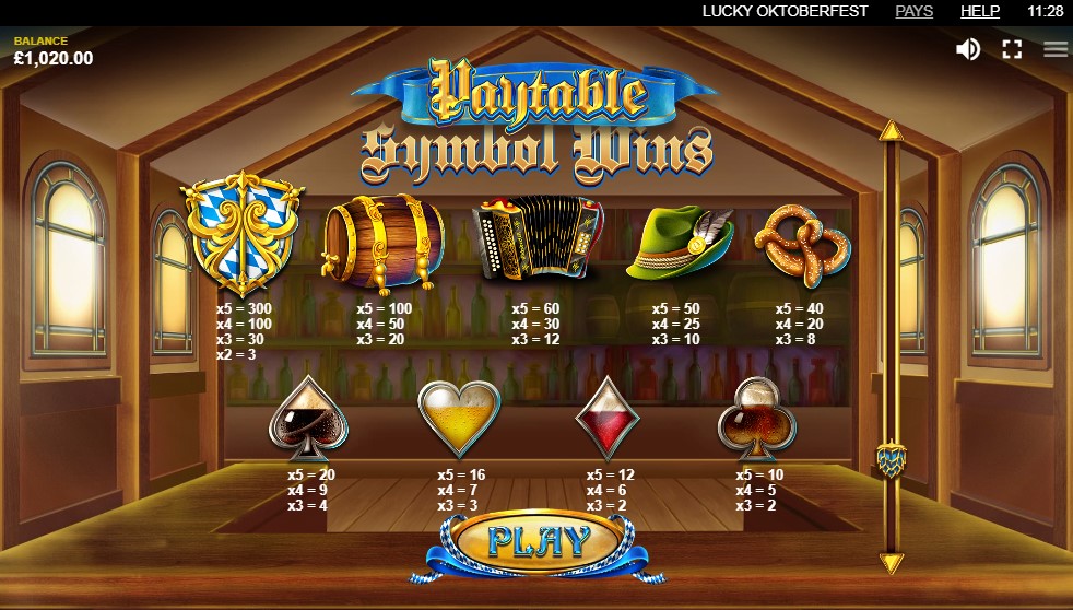 Lucky Oktoberfest Slots Symbols