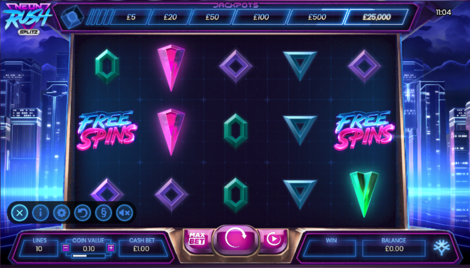 Neon Rush Slots Game