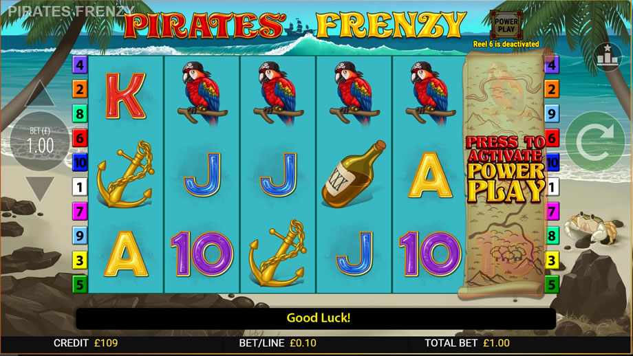 pirates' frenzy online slot