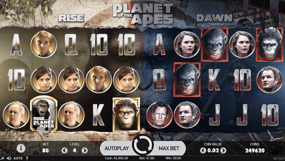 Planet of the Apes Slot Gameplay