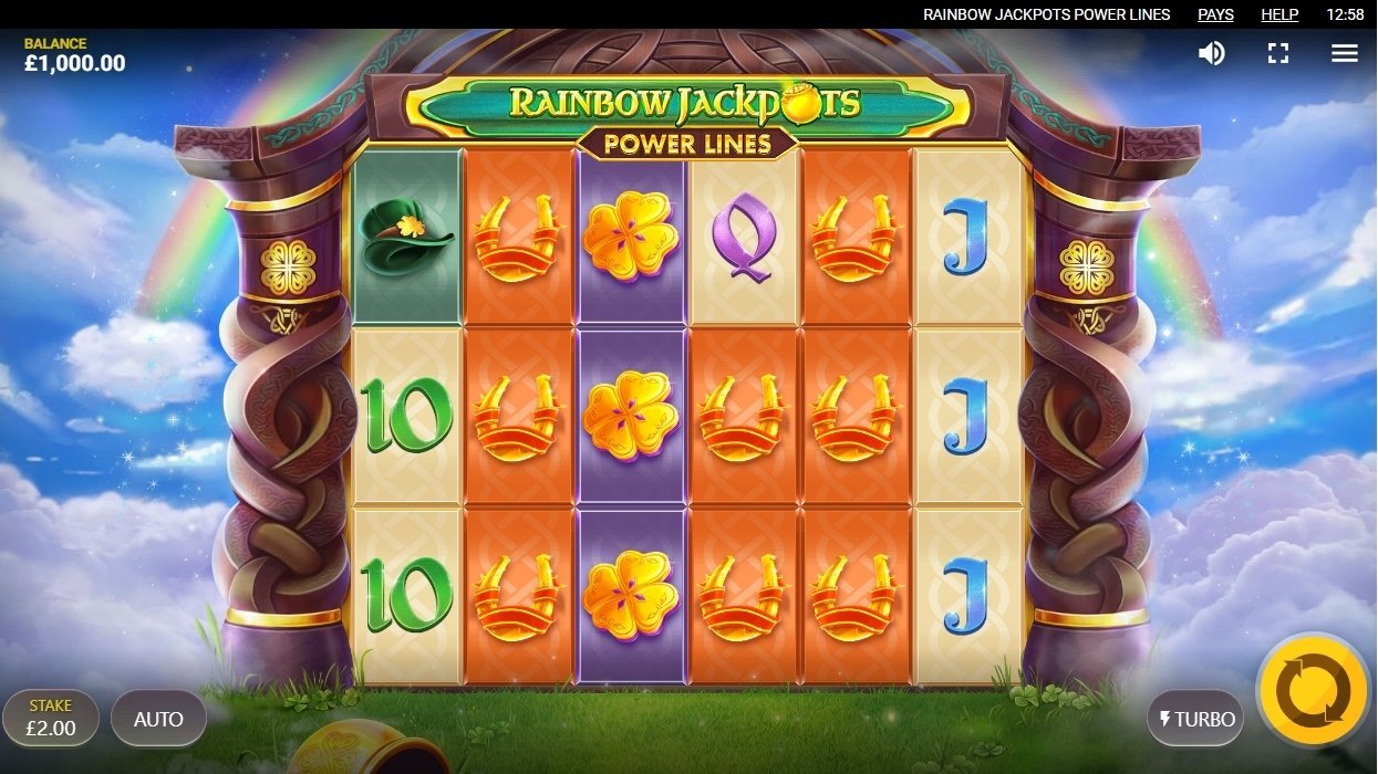 Rainbow Jackpots: Power Lines Casino Game