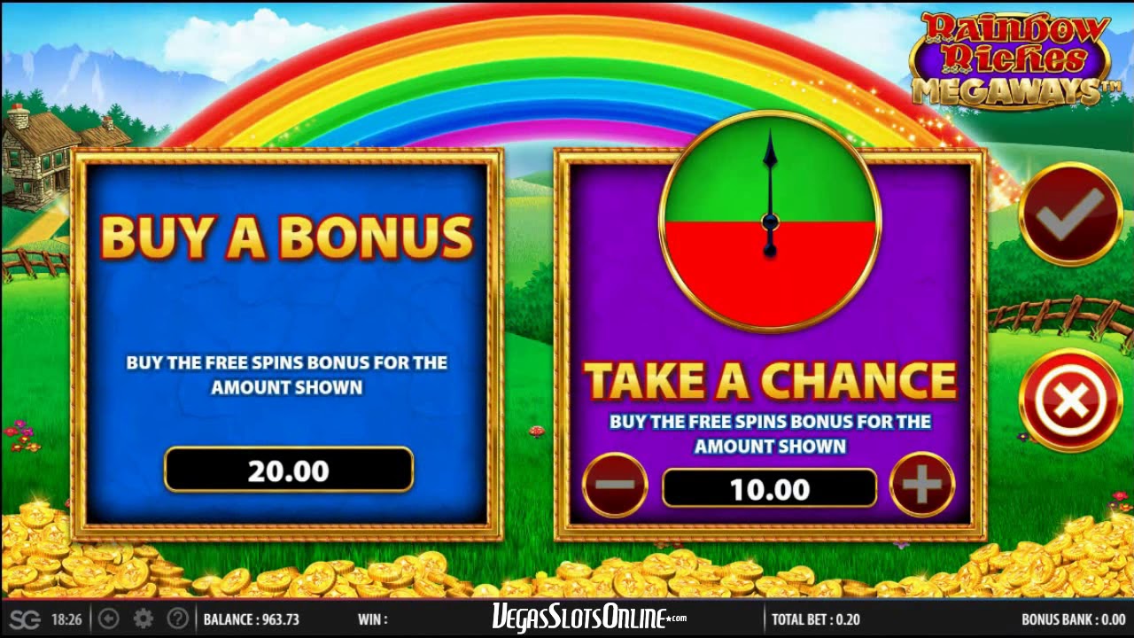 Rainbow Riches Megaways Slot Bonus