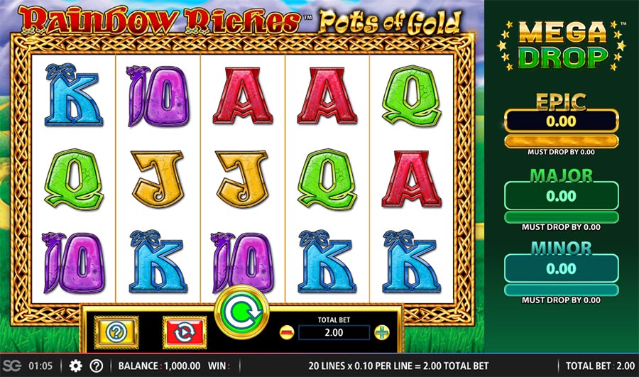 Rainbow Riches Pots of Gold Slot Game