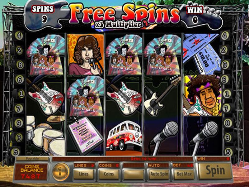 Reels of Rock Free Spins Slots