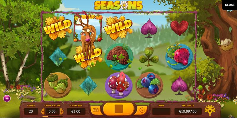 Seasons Slots Game Play