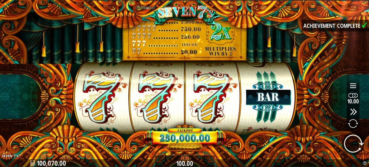 Seven 7s Slot Game Play