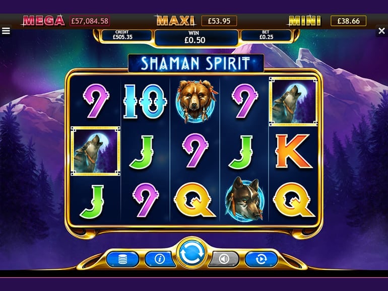 Shaman Spirit Jackpot Slot Gameplay